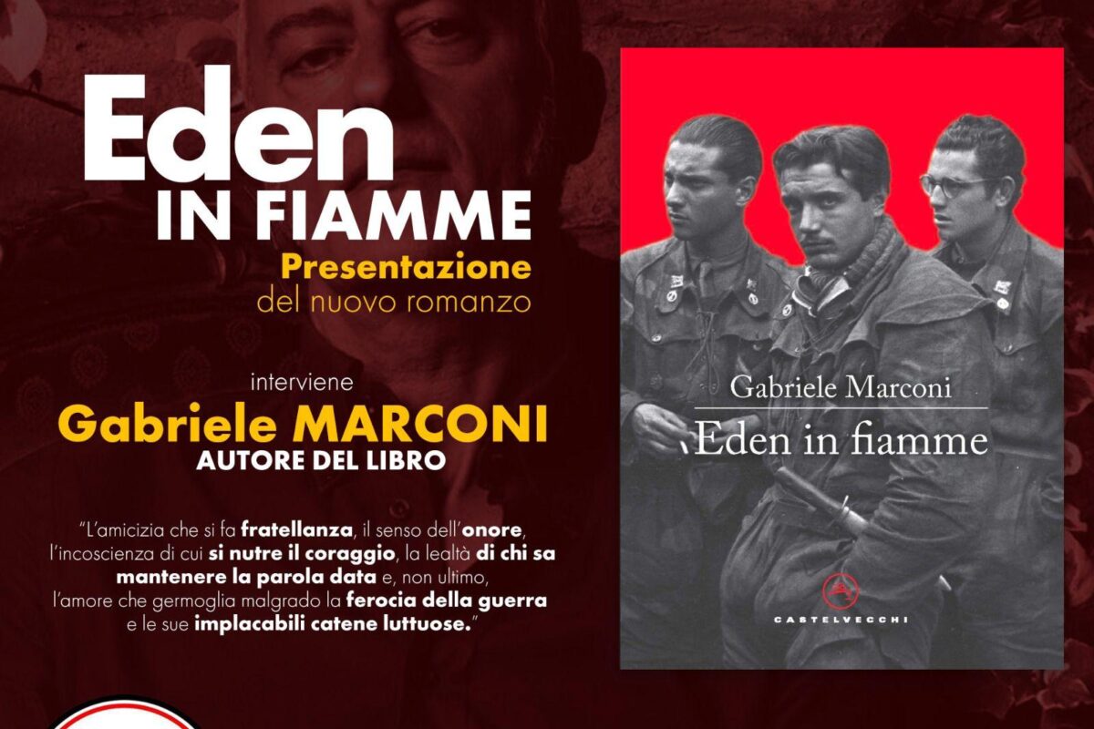 Presentazione del nuovo romanzo di Gabriele Marconi “Eden in fiamme”