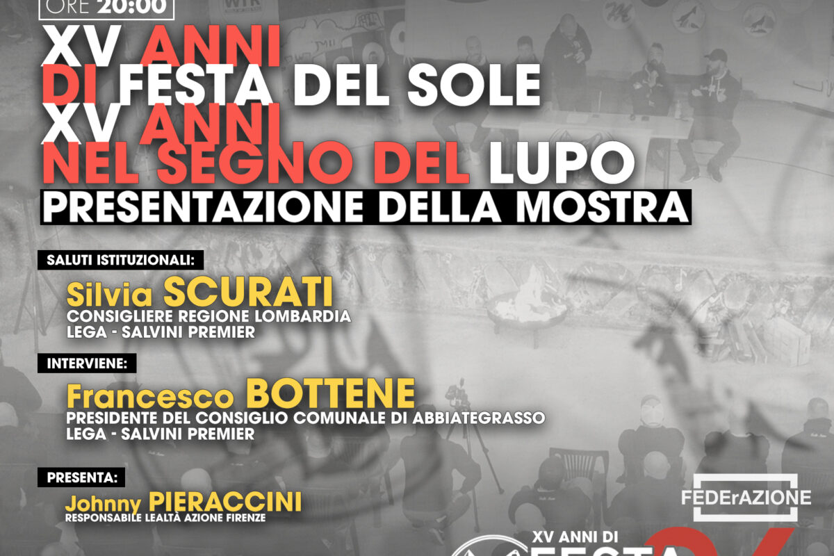 XV anni di Festa del Sole, XV anni nel segno del Lupo: presentazione della mostra