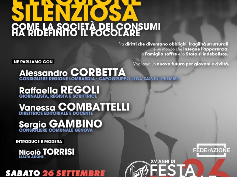 L’erosione silenziosa. Come la società dei consumi ha ridefinito il focolare